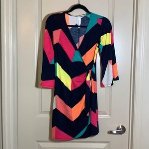 Black and Multicolored Dress